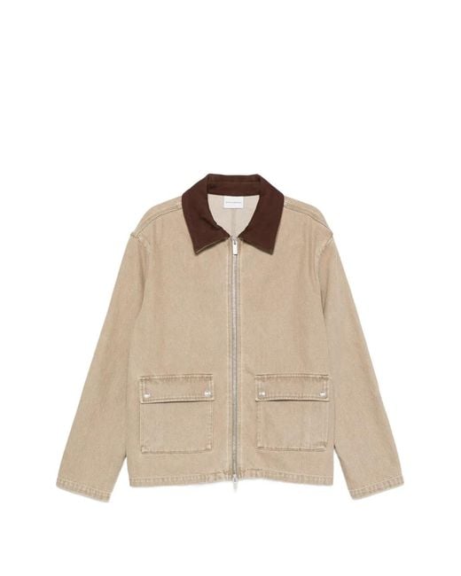 Drole de Monsieur Natural Zip-Fastening Long-Sleeve Jacket for men