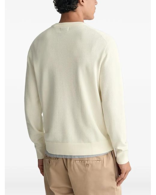 Gant Natural Crew-Neck Sweater for men
