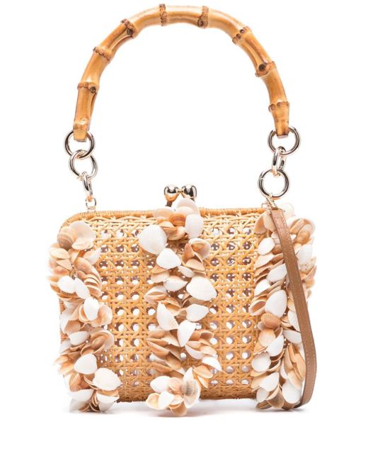 Serpui wicker deals bag