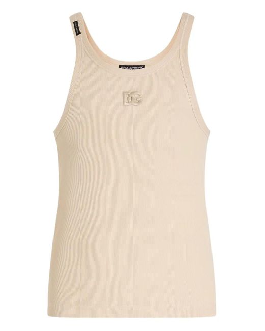 Dolce & Gabbana Natural Cotton Tank Top for men