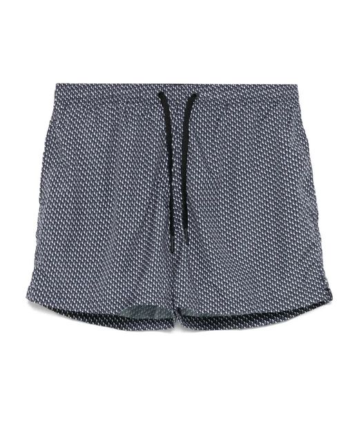 Tagliatore Blue Honolulu Swim Shorts for men
