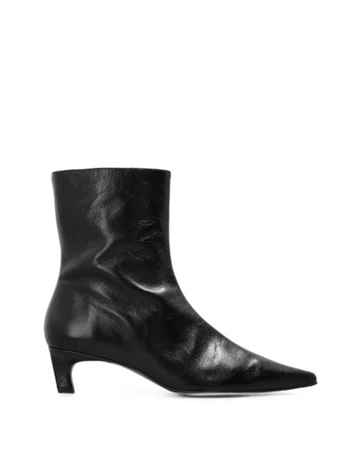 Alohas Black Ambar Rift Leather Ankle Boots