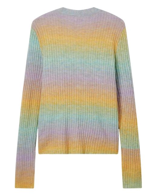 B+ AB Yellow Ribbed Cardigan