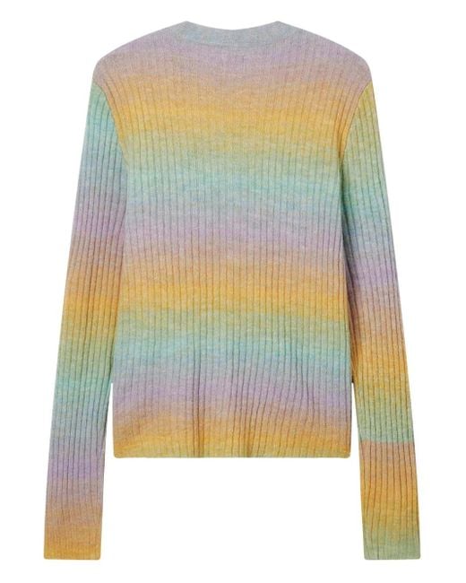 B+ AB Yellow Ribbed Cardigan