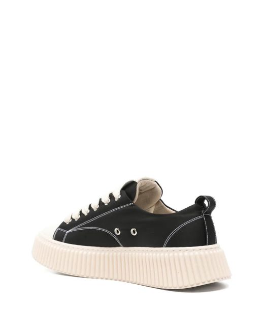 Rhun Black Canvas Sneakers for men
