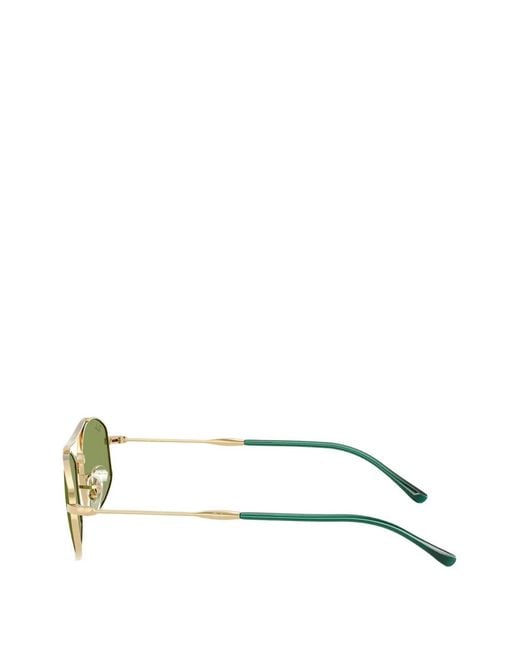 Ray-Ban Green Rectangle-Frame Sunglasses