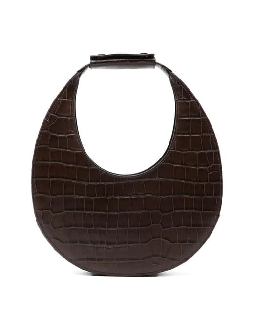Staud Black Moon Tote Bag