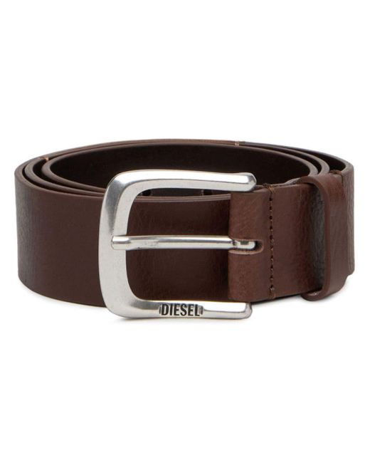 DIESEL Brown B-jackron Leather Belt for men