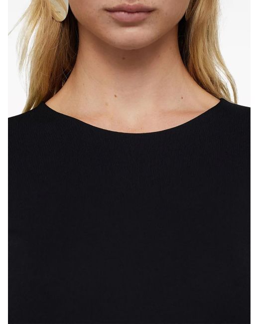 Jil Sander Black Long-Sleeve Jersey T-Shirt