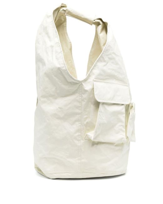 Our Legacy White Tech Drip Tote Bag