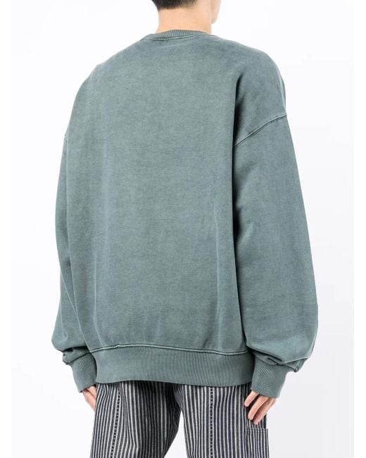 Carhartt Green Chest Logo-Patch Sweatshirt for men