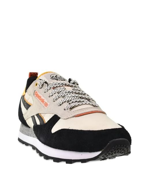 Reebok Black Classic Leather Sneakers