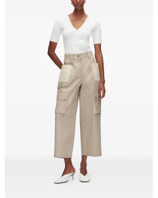 3.1 Phillip Lim White Patch-Pockets Trousers