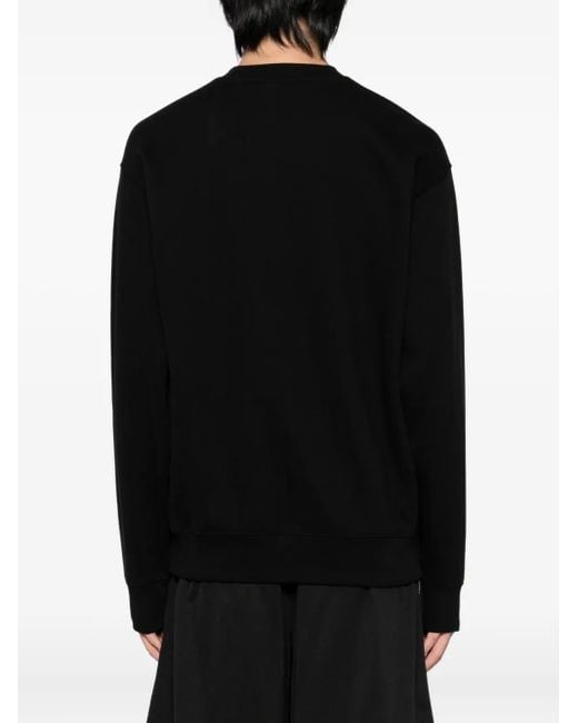 Aape By A Bathing Ape Black Logo-Appliqué Sweatshirt for men