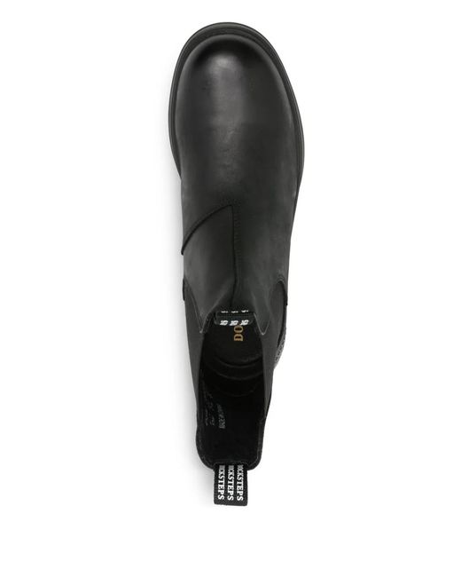 Docksteps Black Pull-Tab Chelsea Boots for men