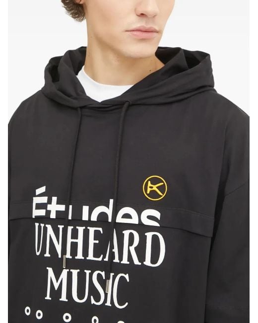 Etudes Studio Gray Graphic Hoodie for men