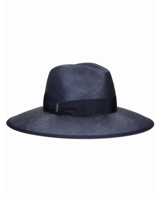 Borsalino Blue Sophie Parasisol Straw Hat