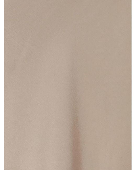 AllSaints Alexia Midi-Rok Met Ruches En Trekkoord in het Natural