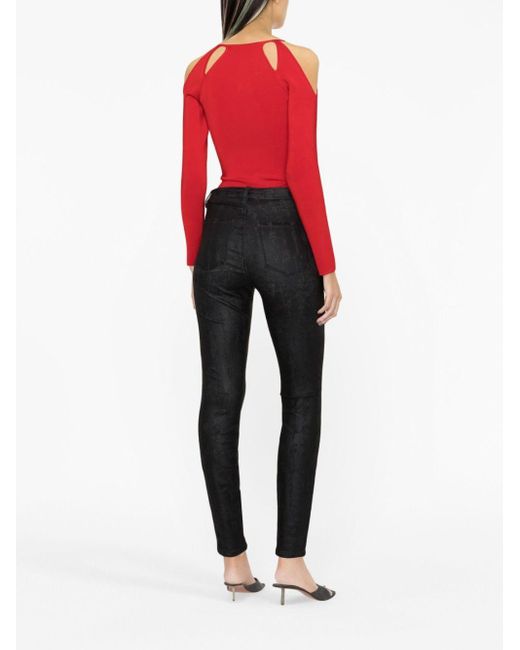 Karl Lagerfeld Red Pullover mit Cut-Outs