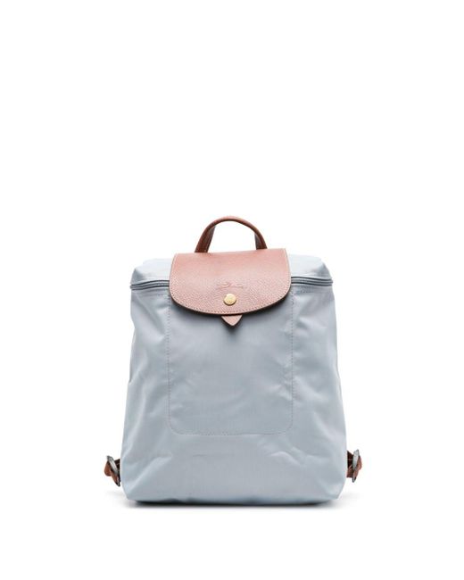 Longchamp Le Pliage Logodebossed Backpack in Gray Lyst