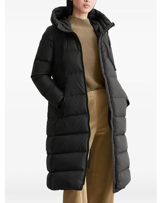 Marc O' Polo Black Hooded Puffer Coat