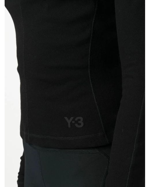 Y-3 Black Fitted Ls Tee