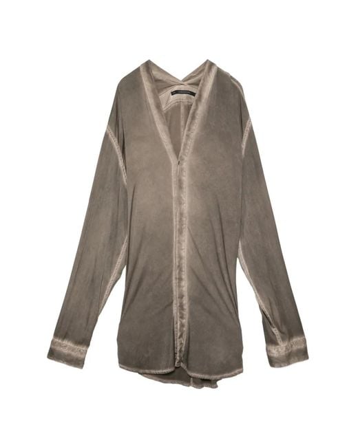 Julius Overhemd Met Split in het Gray voor heren