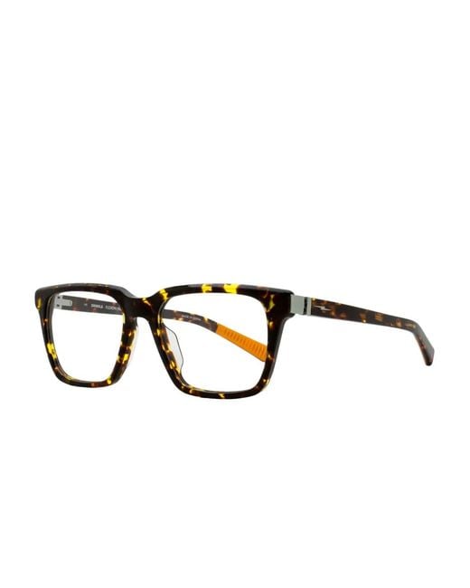 Shinola Brown Flexon Rectangle-Frame Glasses for men