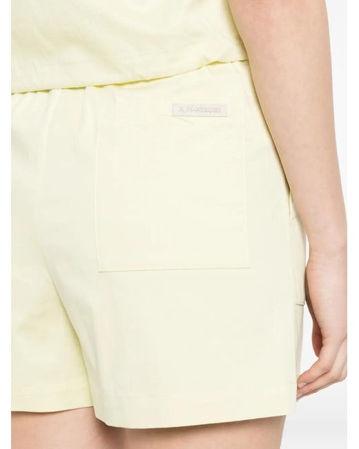 Alpha Tauri Natural Elasticated-Waistband Shorts