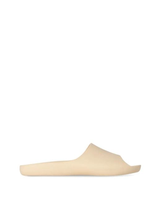 The Row White Ama Slide Flip-Flops