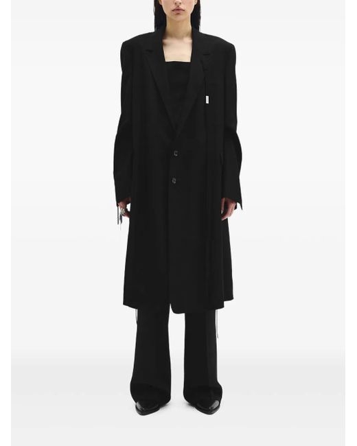 Ann Demeulemeester シングルコート Black