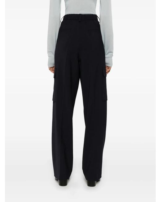 Pantalones Plisados Herno de color Blue