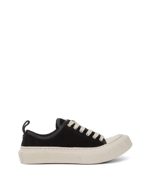 Ann Demeulemeester White Halli Suede Platform Sneakers