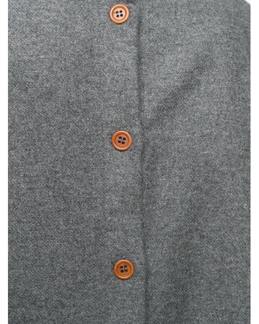Jejia Gray Buttoned-Back Shirt