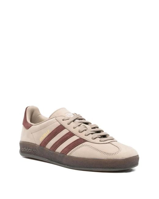 Adidas Brown Three-Stripe Gazelle Trainers