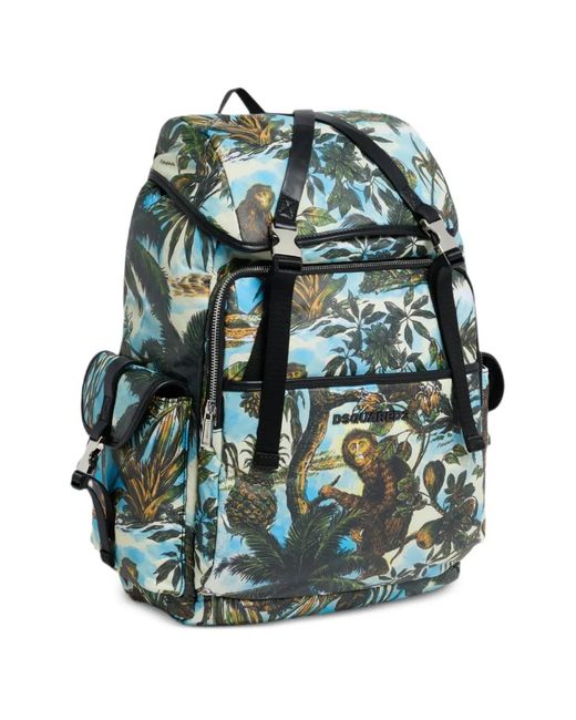DSquared² Green Monkey Business Backpack for men