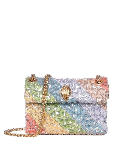 Kurt Geiger Blue Mini Kensington Crossbody Bag