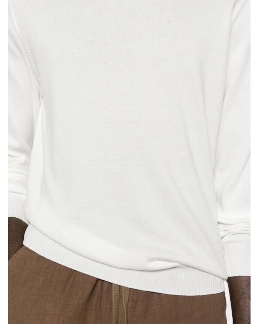Fedeli White Argentina Sweater for men