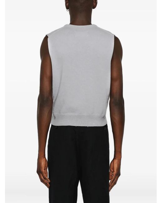 Maison Margiela Purple Virgin Wool Vest for men