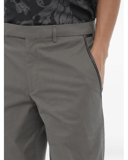 Neil Barrett Gray Slim-Fit Elasticated-Cuff Trousers for men