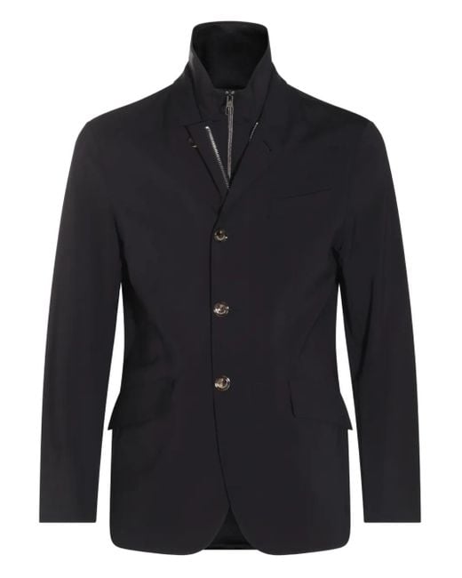 Montecore Blue Single-Breasted Jacket for men