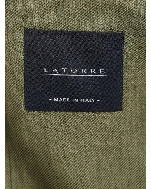 Latorre Green Single-Breasted Blazer