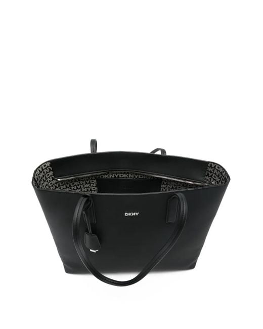 DKNY Black Zip-Top Tote Bag