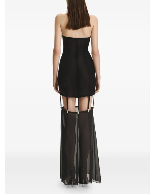 Vestiaire d'un Oiseau Libre Black Suspender Maxi Dress