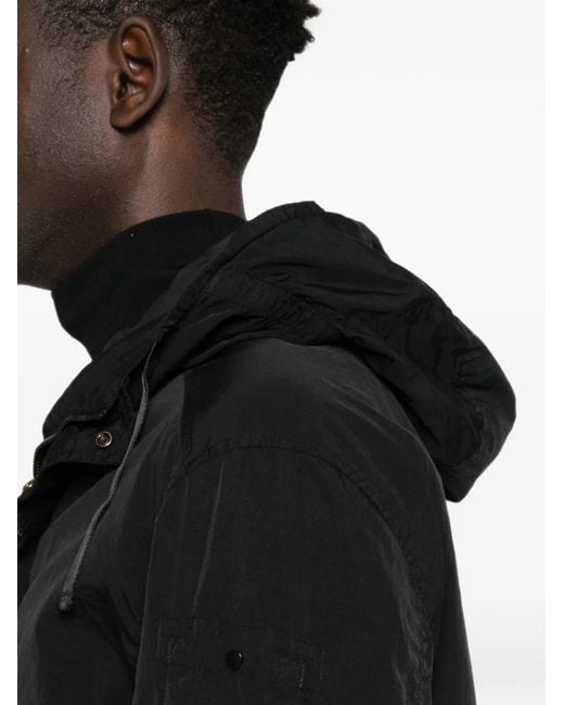 C P Company Black Lens Hooded Jacket for men