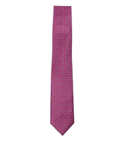 Brioni Stropdas Met Print in het Purple voor heren