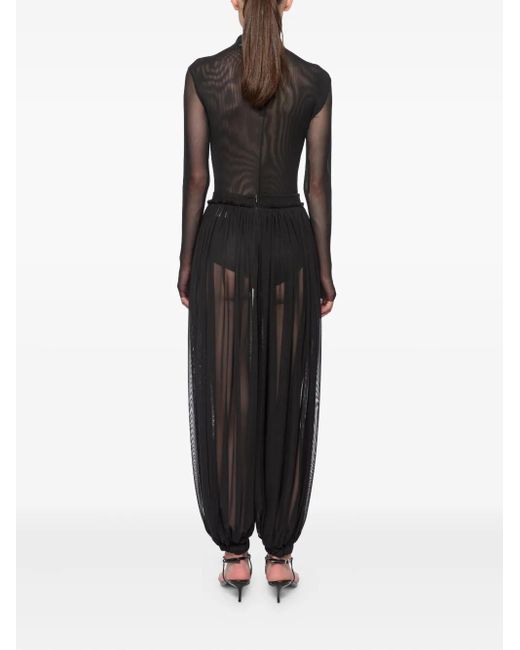 Atu Body Couture Black Mesh Trousers Set