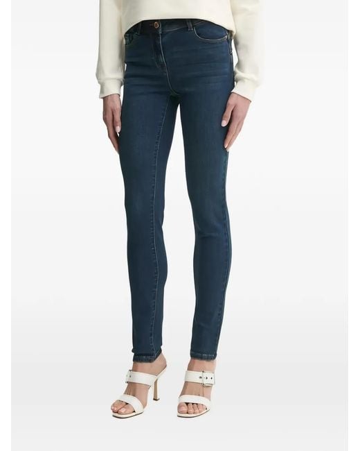 Morgan Blue Five-Pocket Jeans