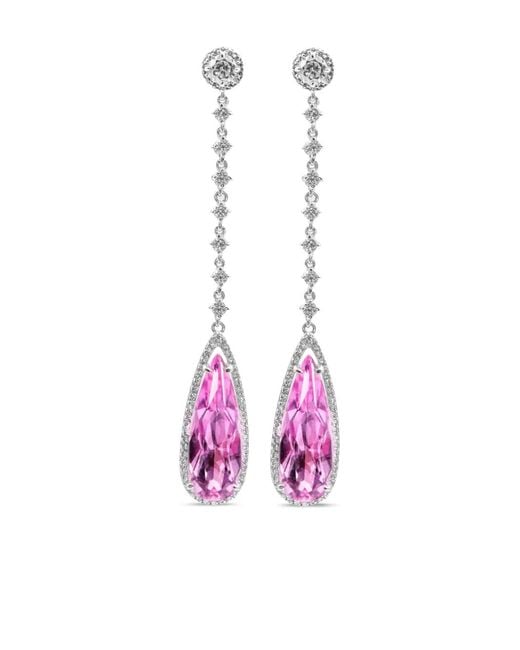 Juwelina Paris Pink Un Moment Rose Earrings
