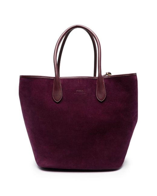 Polo Ralph Lauren Purple Large Bellport Tote Bag